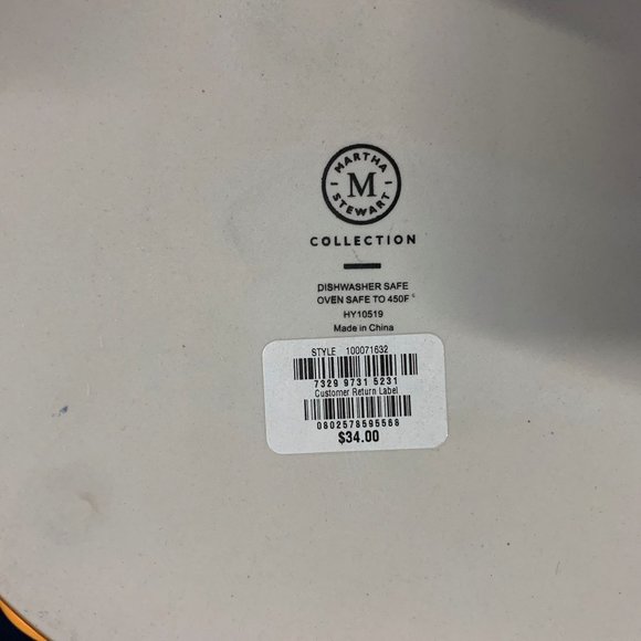 Martha Stewart Collection Sweet as Pie Pie Plate - Picture 4 of 6